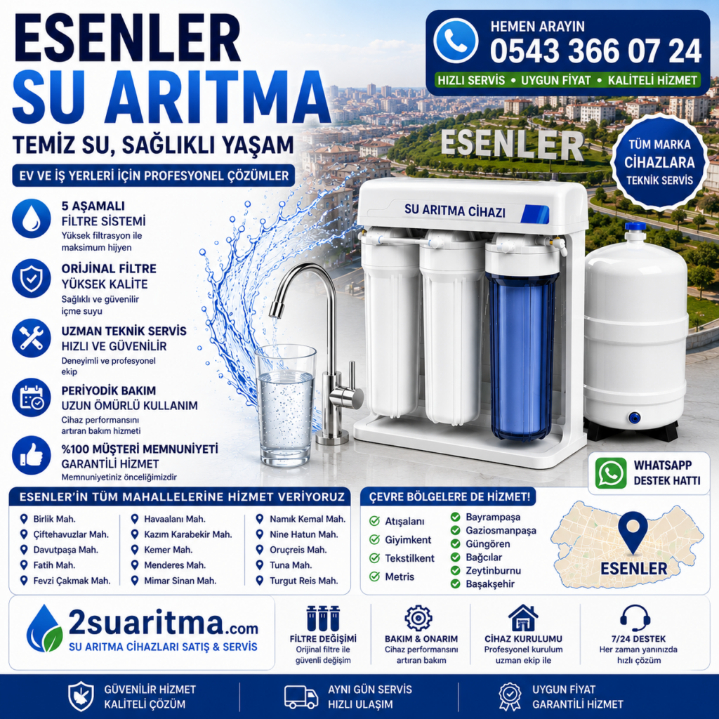 Esenler Su arıtma servisi