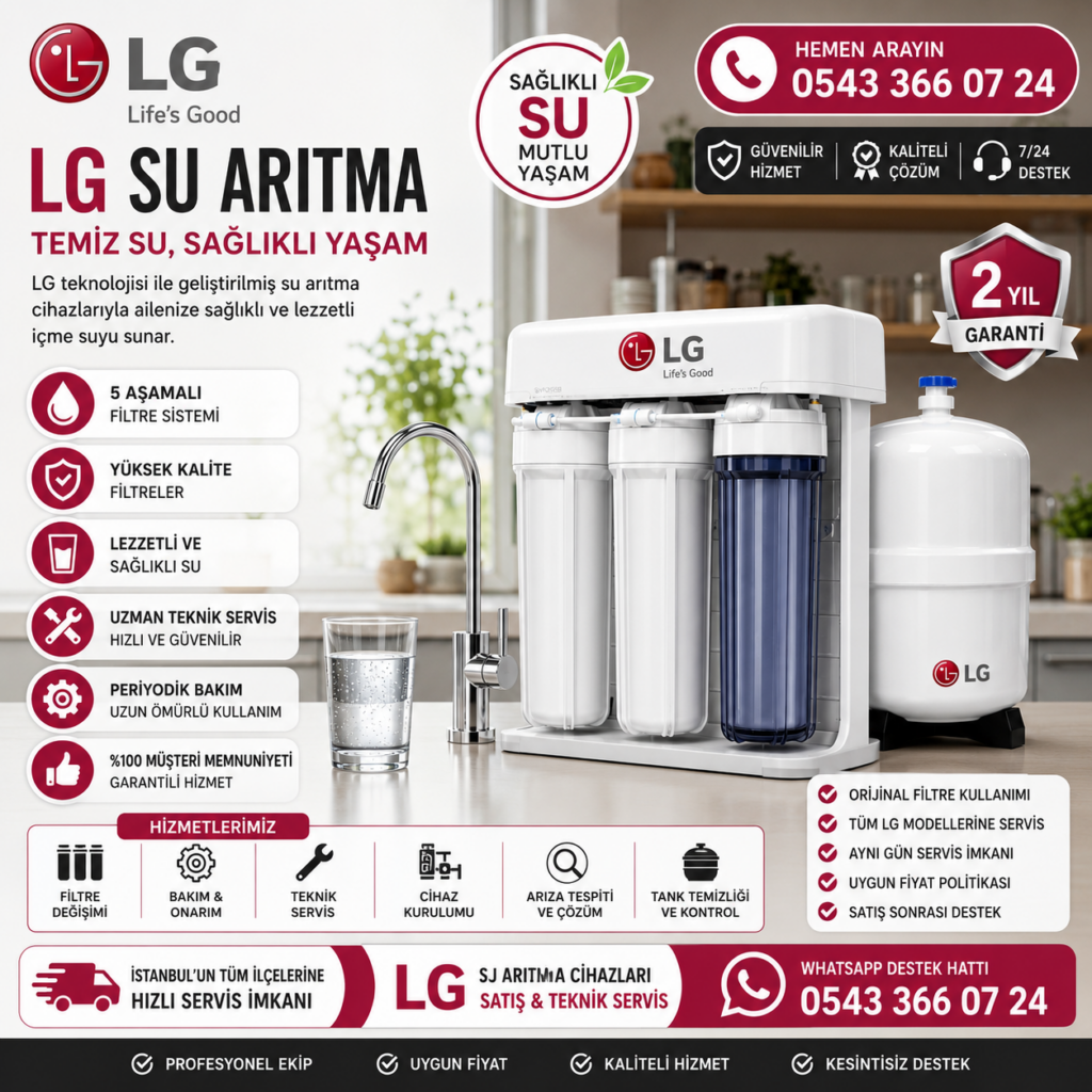 Lg su arıtma cıhazı servisi